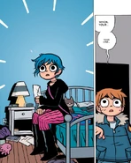 Ramona's head glowing brightly as she clutches, in her left hand, her letter to Gideon.