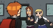 Lauren with Lisa in Scott Pilgrim vs. the Animation.