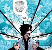 Gideon with the frozen ex-girlfriends.