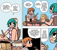 Ramona and Scott having some lunch together.