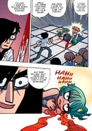 Gideon explains to Scott how the Glow works, whilst poor Ramona lays dying on the floor.