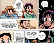 Wallace begs Ramona to let Scott stay with her for the night because he is having "a guy" over at their apartment.