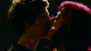 Scott and Ramona's very first kiss.