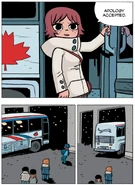 Kim accepts Scott's apology as she leaves Toronto.