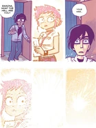 The end, part II - As Gideon comes in, Ramona, overwhelmed, with her emotions running rampant, disappears with the letter in her hand.