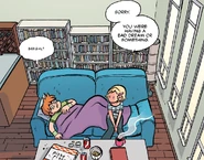 Lisa wakes Scott up the morning after