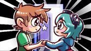 "Scott & Ramona knew they had something special. Together they headed into the future... ready for anything!" (Ramona's ending in the video game A.K.A. the Good Ending)