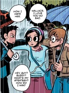 Ramona with Scott and Wallace during the skirmish at Honest Ed's.