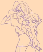 Drawing of Envy and Ramona.