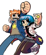 Promotional artwork of Scott and Ramona for Volume 6.