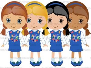 daisy girl clip art