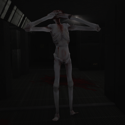 SCP 096 is a humanoid creature measuring approximately 2.38 meters in