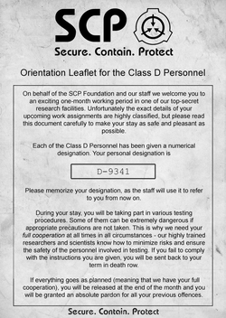 SCP Foundation Main Branch Statement #2, SCP Foundation