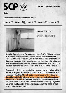 SCP-173 Historia de Origen - Cómo 173 Llegó al Sitio-19 (SCP