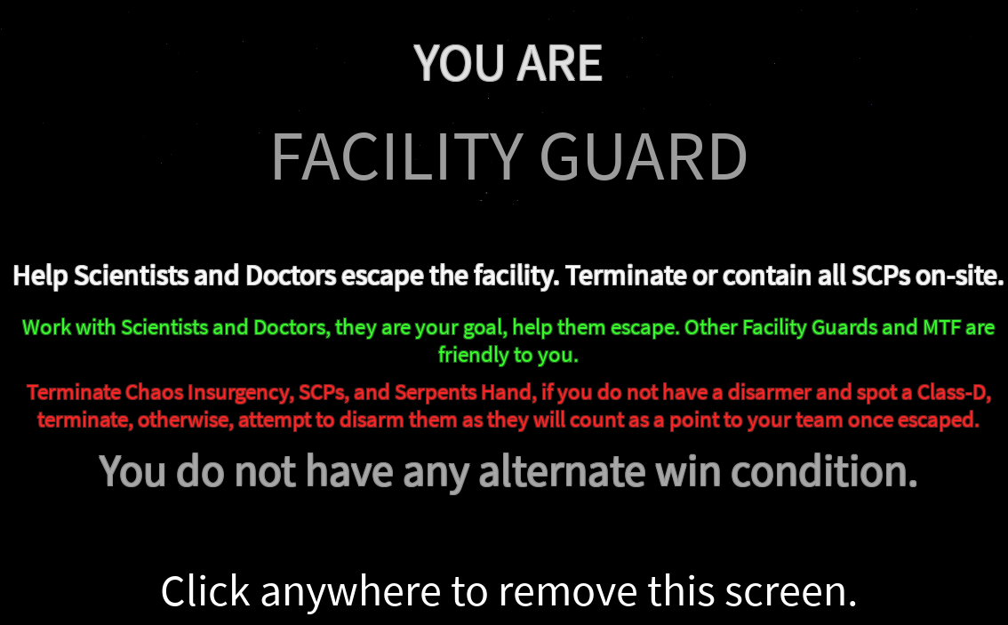 Facility Guard SCP Destruction Reimagined Wiki Fandom