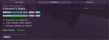 Player Settings Menu 2