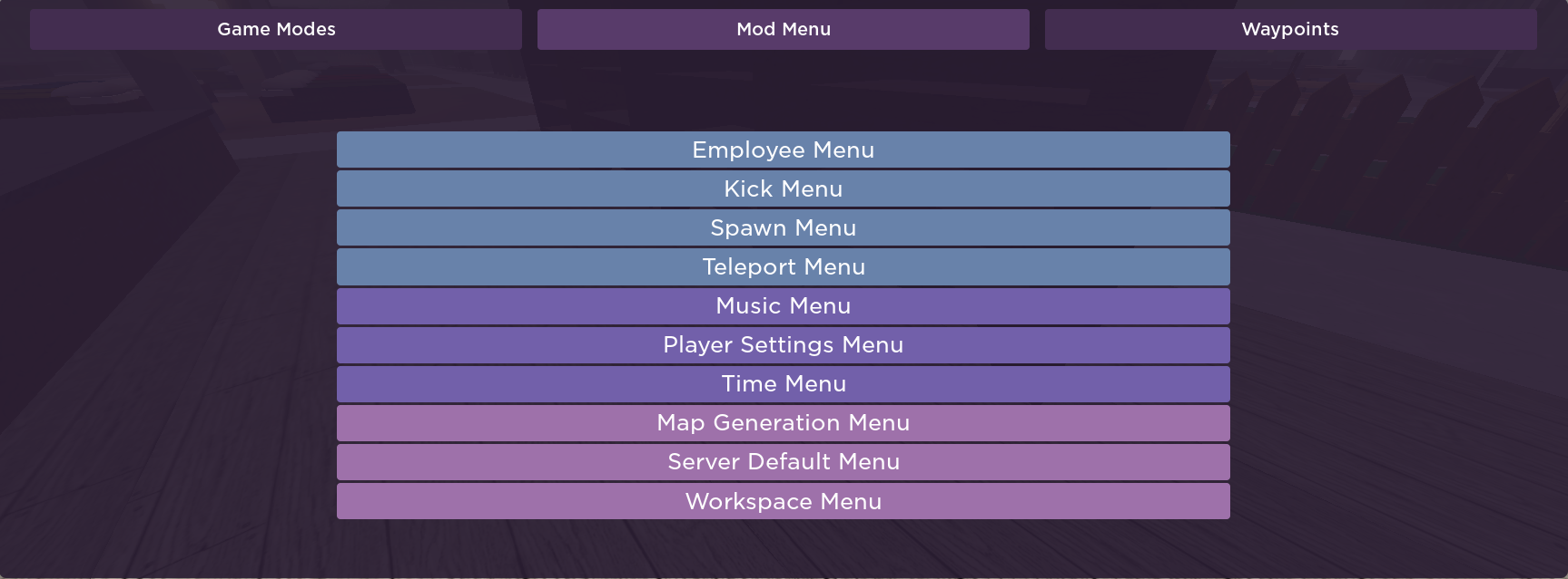 Mod Menu V2 3 Scp 3008 Roblox Wiki Fandom - roblox remove all parts in workspace