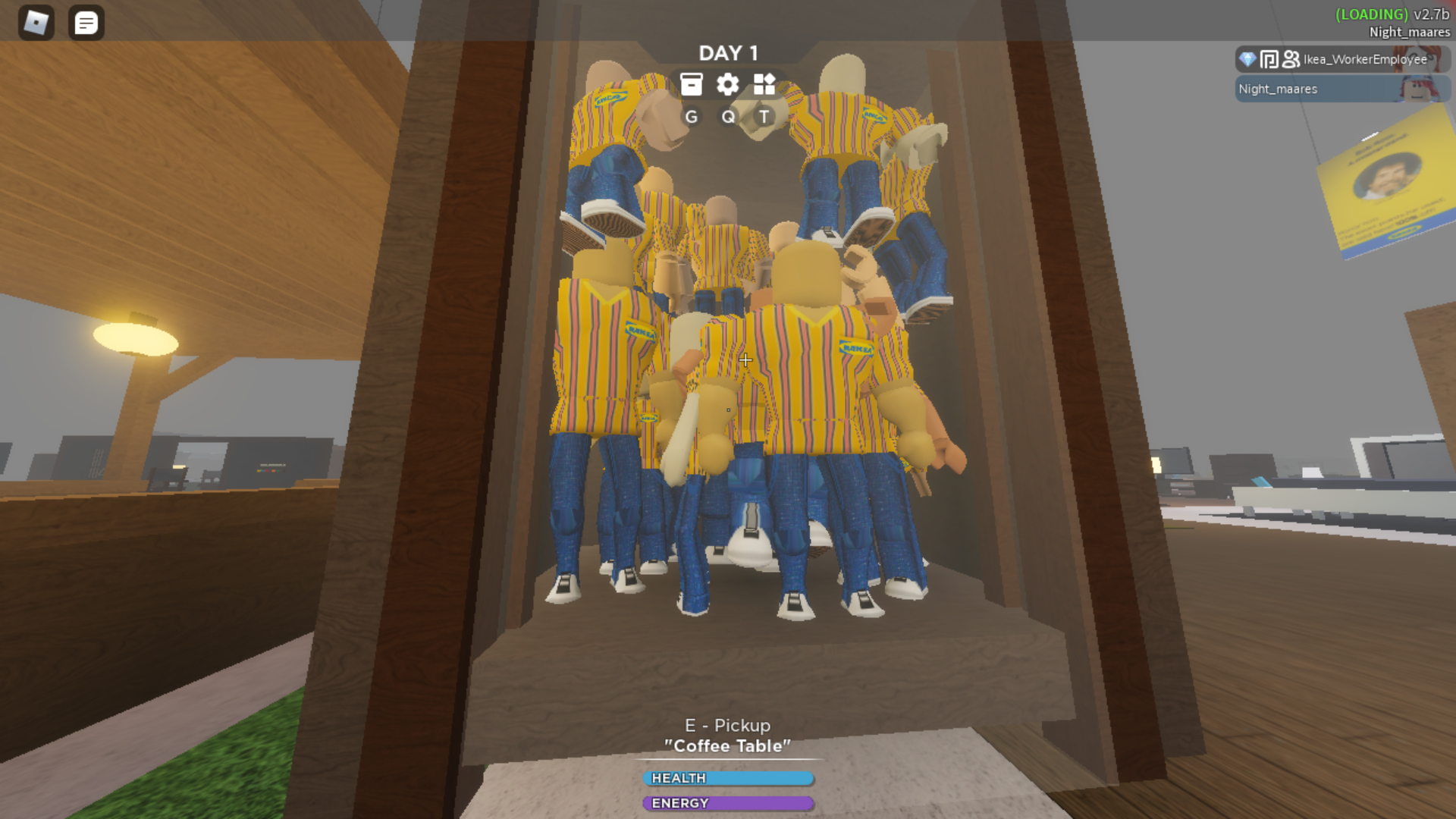 on the SCP-3008 game on Roblox, me and my friends managed to trap