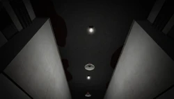 天花板上的血迹。