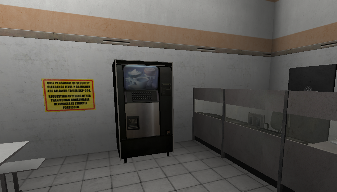 Scp 294 Official Scp Containment Breach Wiki - roblox scp rbreach all drinks