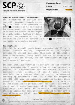 SCP-1048 - Official SCP - Containment Breach Wiki