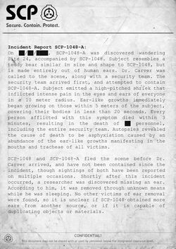 Scp 1048 Official Scp Containment Breach Wiki
