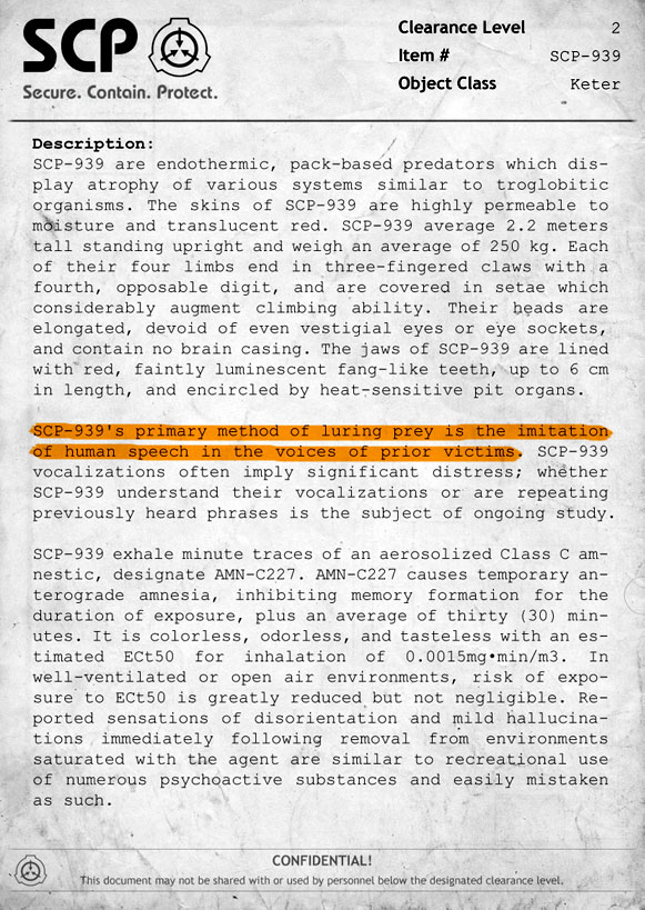 SCPF\》Special Containment Procedures Foundation Licensing Information -  Bulletin Board - Developer Forum