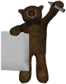 SCP-1048 holding a drawing and waving at the player.