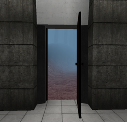 What is the code for the door in SCP?