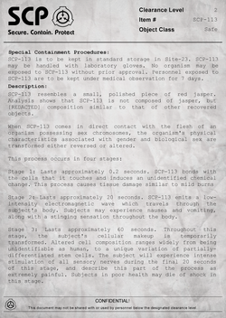Scp 113 Scp Cb Project Resurrection Wiki Fandom