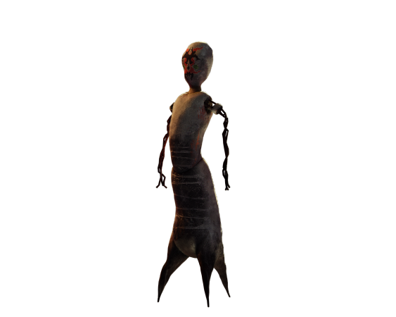 scp-173 free 3D model rigged