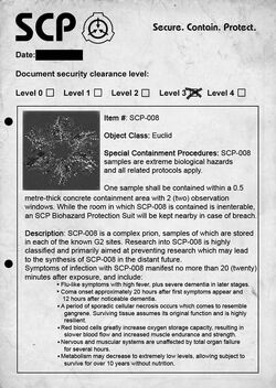 SCP-008 Чума Зомби, Wiki