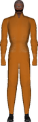 Именно так мог выглядеть сотрудник класса D в версии 0.1 и выше. Реконструировано с помощью модели из SCP-087-B.