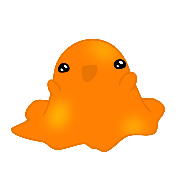 SCP-999 orange blob tickle monster Postcard for Sale by