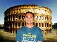 Scrabout 32 represents Rome Colosseum