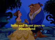 Belle and Beast goes to Disneyland Opening