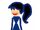 Blue Female Wiggle Stick Figure