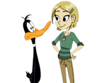 Daffy Duck and Becky