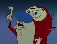 Stimpy as Obediah the Wonder Raccoon