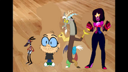 Garnet, Discord, Kaz Harada and Rapido Hooray for Grim Reaper and Wander by Thebackgroundponies2016Style