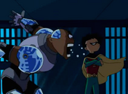 Robin & Cyborg arguing