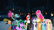 Twilight Wander Sylvia Grim Reaper Applejack Pinkie Pie Rainbow Dash Rarity and Fluttershy