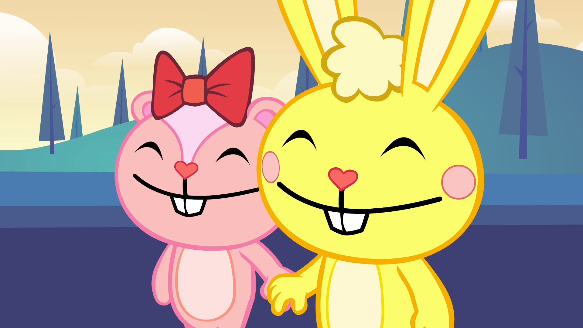 Cuddles and Giggles Handy and Petunia Flippy and Flaky Russell and Lammy.