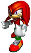 Promotional artwork of Knuckles for Sonic Heroes