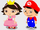 Characters Dressed Up as Mario and Peach