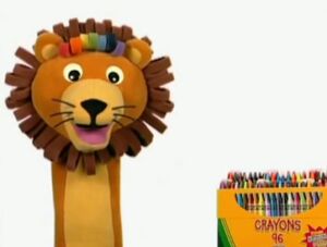 Lion with Some Crayons