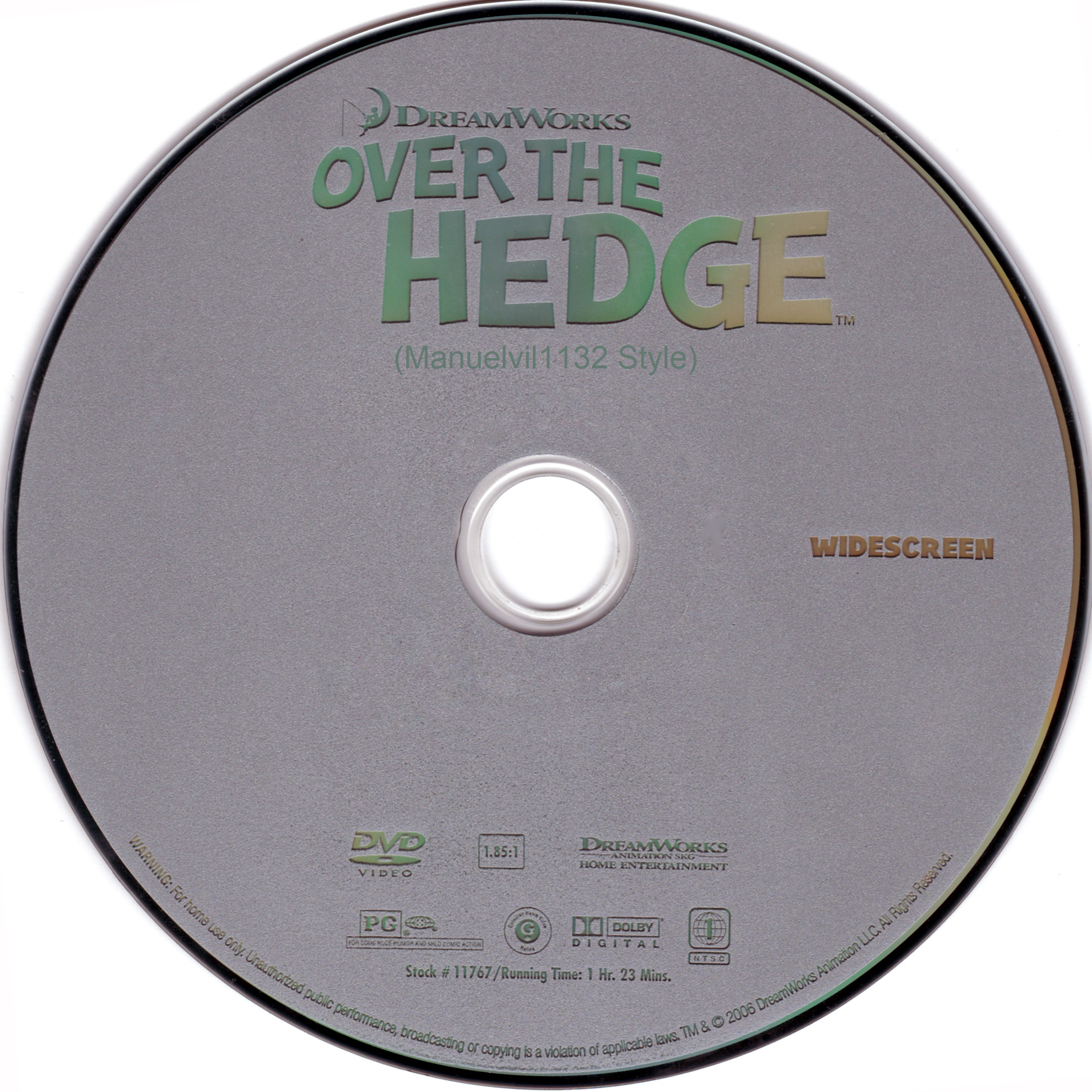 Over the Hedge (Manuelvil1132 Style) (DVD Disc) | Scratchpad III