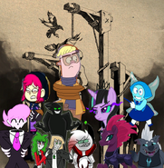 Lewis Johhny 13 Shadow Kitty Lucian Tomo Tempest Shadow Grubber and Aquamarine watch Pauline and Leif Hanged