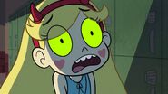 Star Butterfly with the zombie flu from the episode "One Flu Over the Toon House"