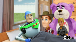 Jake & Owen Play: Toy Story 2 Cone Crossing Game 